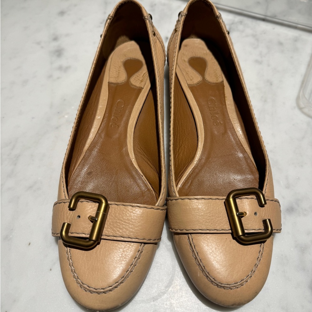 Chloe ballet flat with buckle Eu40